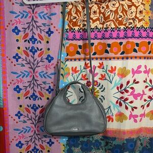 THE SAK Blue Gray Leather Satchel NWOT
